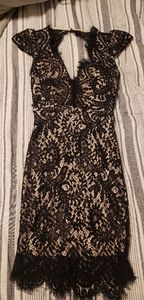 Black lace dress